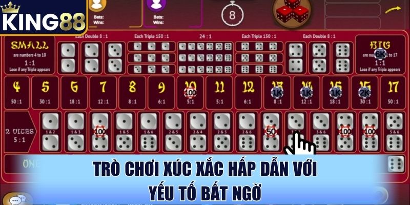 Trò chơi xúc xắc hấp dẫn với yếu tố bất ngờ Trò chơi xúc xắc hấp dẫn với yếu tố bất ngờ